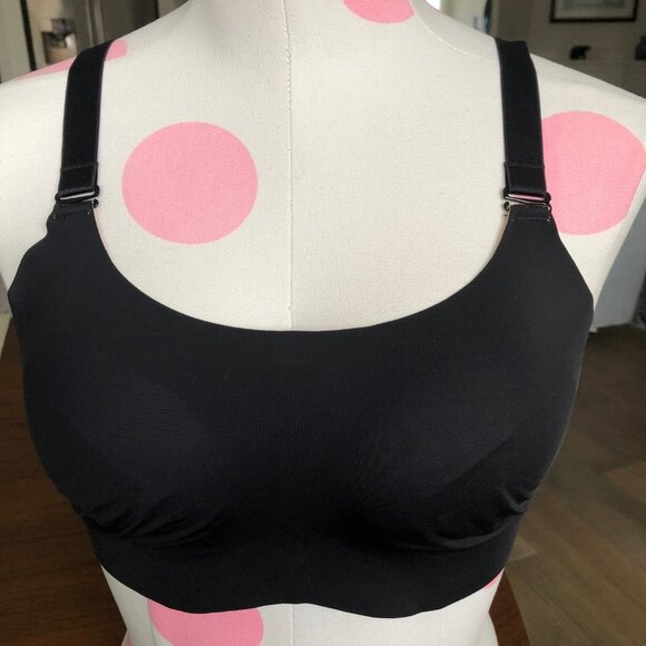 Knix Evolution Reversible Wire-Free Unpadded Bra 360 Support Black + Beige NWOT - Picture 5 of 14